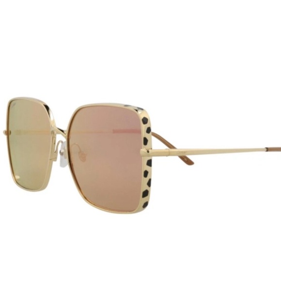 Cartier GOLD plated Panthere Sunglasses - Picture 1 of 5